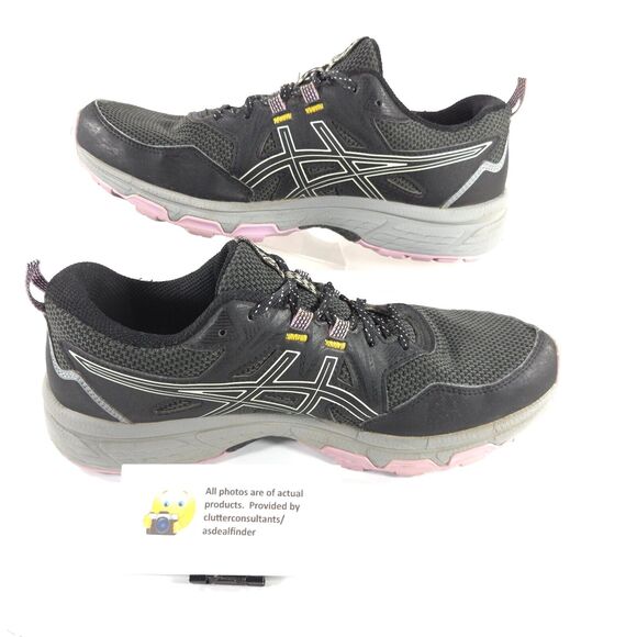 Asics Gel-Venture 8 Athletic Lace Up Running Shoes Womens Size 9 1012A708 Black - Picture 4 of 9